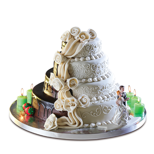 Three Tier Wedding/Anniversary Cake - Mio Amore