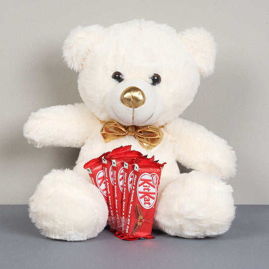 Teddy Bear with KitKat