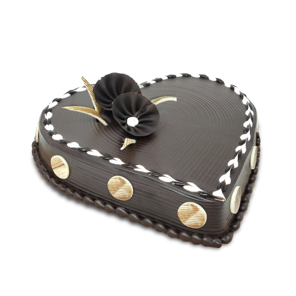 Chocolate Heart Shape Cake - Mio Amore
